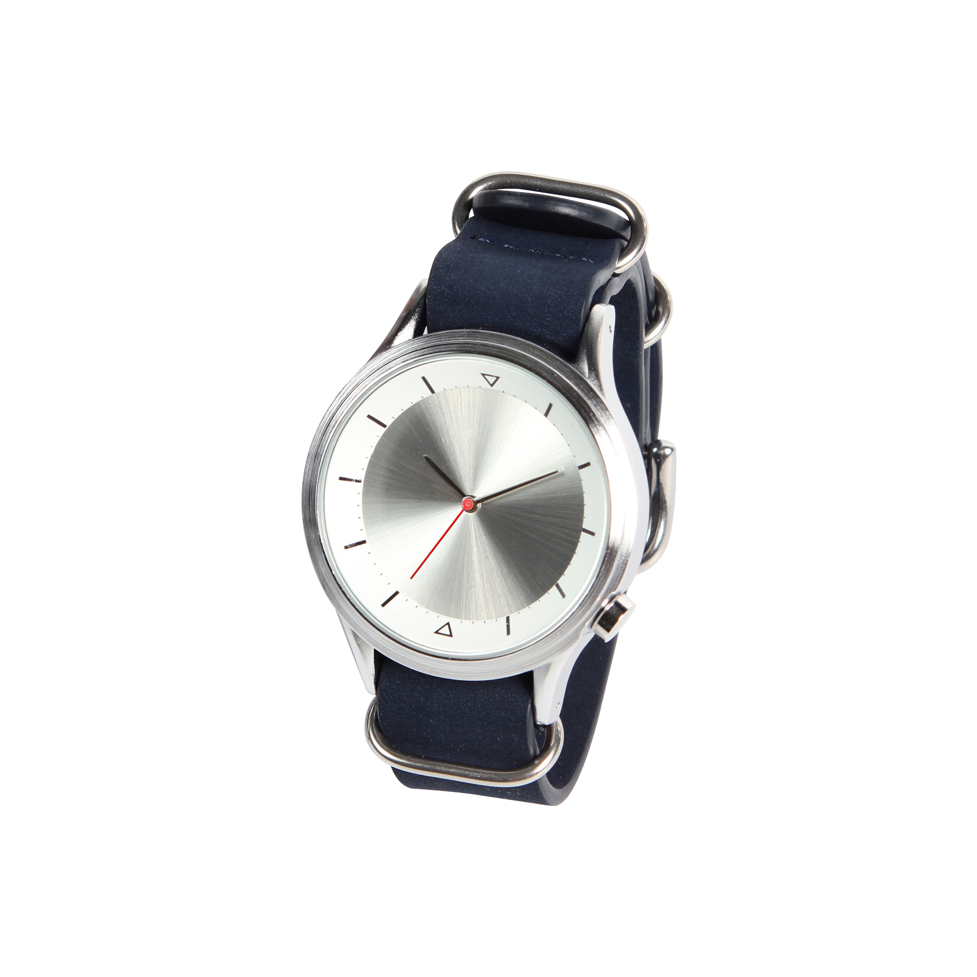 RELOJ DE PULSO UNISEX CON CAJA METALICA, CORREA DE PIEL E512